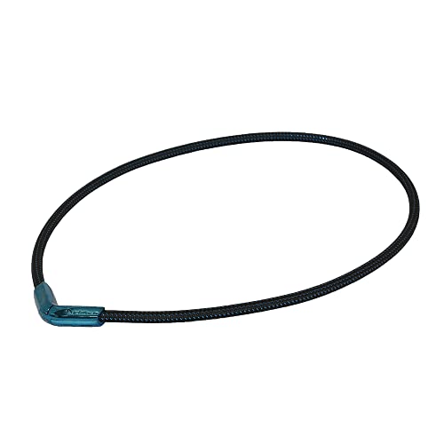 PHITEN X50 Titanium V-Edge Necklace Metallic Blue 20