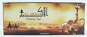 al akbar A 2 Z COLLECTION Coconut Coal for Hookah (30 Pieces)