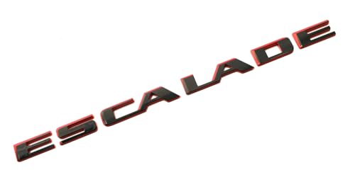 Image of 1Pc Escalade Rear Liftgate Emblem 3D Badge Letter Nameplate Replacement for 2021-2025 Escalade 84787581 86543262 (Red)