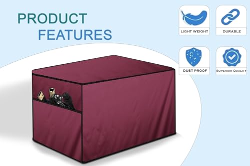 Image of The Furnishing Tree Polyester Waterproof & Dustproof Printer Cover - Compatible with Auto Duplex Laser Brother DCP-L5510DN Printers, Maroon , Dimensions in DxWxH - ( 45x48.5x42 CM)