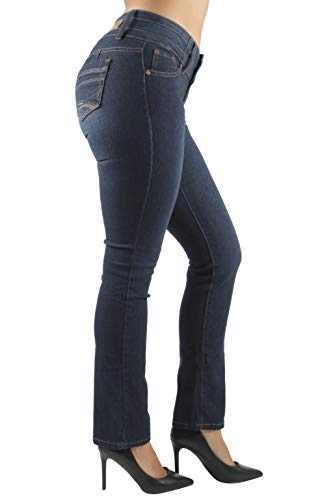 Colombian Design Butt Lift Plus Junior Size High Waist Straight Leg Jeans4
