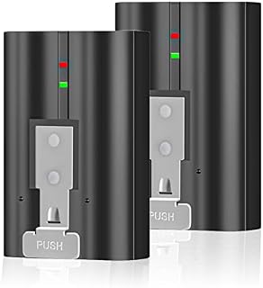 6040mAh 2-Pack Replacement Battery Compatible with Ring Video Doorbell 2/3/3plus/4 Camera/Stick Up Camera/Peephole Camera/Spotlight Camera/Solar Floodlight/Door View Camera Upgraded Batteries