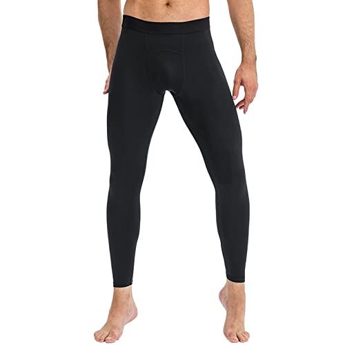 Beokeuioe Lange Hosen Stretch Atmungsaktiv Herren Unterhose Unterwäsche Herren Winter Jogginghosen Leggings Thermo Unterhose Lang Männer Thermounterhose Sport Unterhose