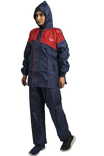 Image of Ranger Unisex 1 Set Rain Suit with Hooded Jacket & Trouser | TPU Coated Bike Riding Wear with Seam Sealed Protection