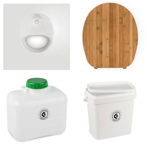 Toilette seche séparatrice FreeLoo Bambus M design blanc XL