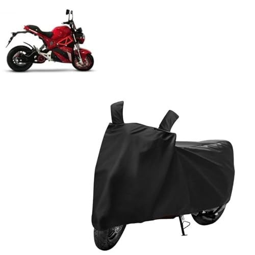 Image of Kerwa Waterproof Bike Cover Compatible with Okinawa Oki100 | Dust Proof, UV-Resistant, Mirror Pocket with Windproof Buckle Strap