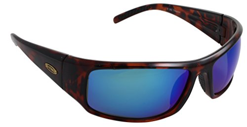 Sea Striker Thresher Polarized Sunglasses, Tortoise Frame, Blue Mirror Lens, One Size