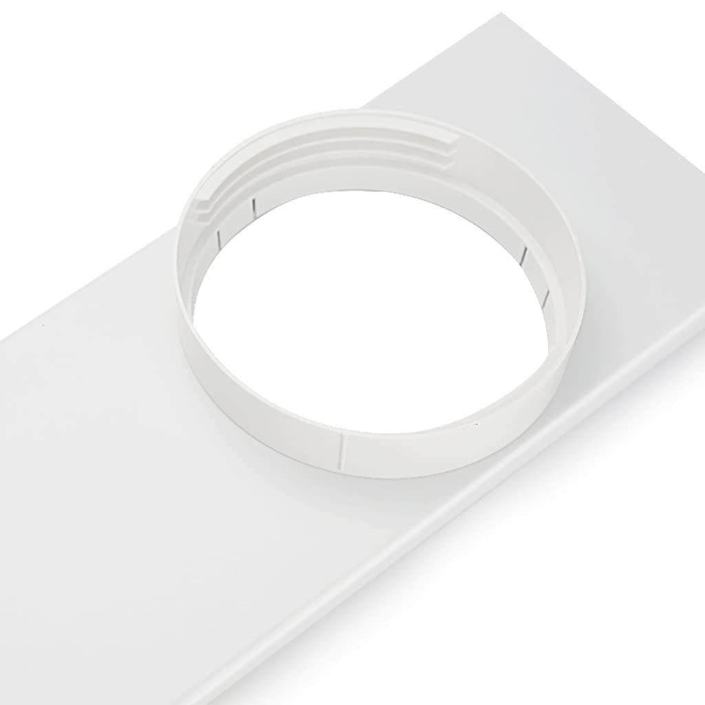 Finestra, 4 pezzi di deflettore 43-140 mm + interfaccia 150 mm | Finestra Guarnizione Tubo di Scarico Interfaccia per Portatile 150mm