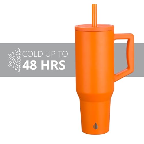 Image of Elemental Spill Proof 40oz Insulated Tumbler with Handle & Straw Travel Mug