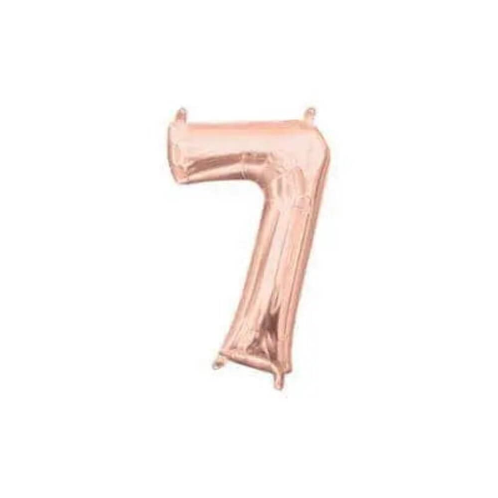 Amscan 3749211 16In: '7' Rose Gold