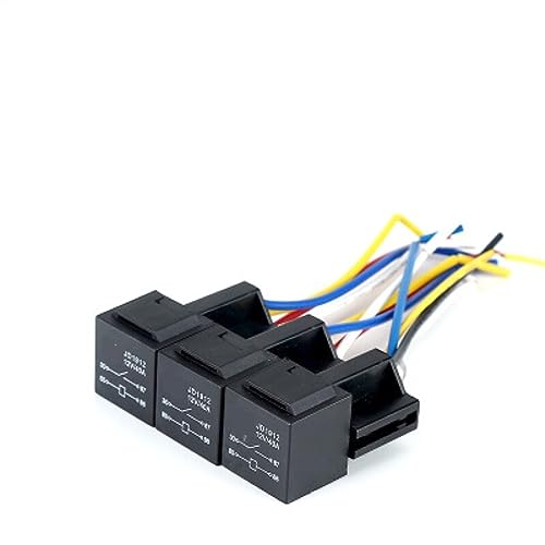 Relais de voiture 12V 40A à haute intensité avec base croisée 4 pieds câblée