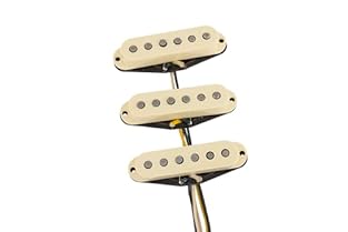 Fender Custom Shop Dual-Mag II Stratocaster pickups produce well-balanced tone with shimmering, clear highs and rich lows courtesy of a mix of alnico magnets. Featuring unbeveled alnico 5 magnets from the low E through G and hand-beveled alnico 2 mag...