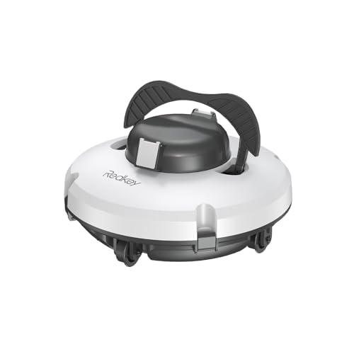 Redkey S100 Robot Limpiafondos Piscina Sin Cable, 130 Minutos de Autonomía, Sube Pendientes de 18°, Motor Doble, Parada Automática, Limpiafondos Piscina Automatico para Piscinas de hasta 100㎡