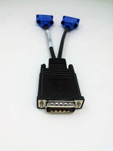 Dell Dms-59 To Vga Splitter For Dual Monitor Setups Or As A Vga Adapter Y Cable Cord #TOP3