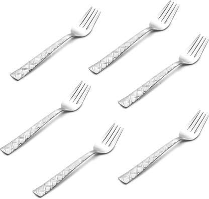 Palomino Stainless Steel Dessert Fork Set (Pack of 6) Cross Desert Fork 1