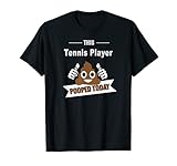 tennis player gifts, poop today, funny sarcastic tennis game maglietta