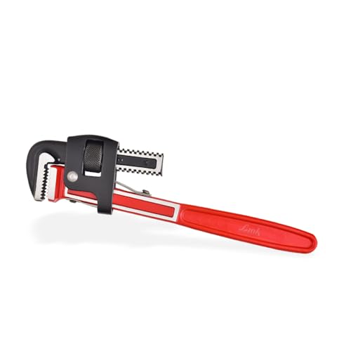 Image of Link Prabal Stillson Type Pipe Wrench 18-Inch with Induction Hardened Teeth and Dip Painted Handle - 450 mm Ideal for || Construction || Heavy-Duty Applications for Industrial & Professional Use