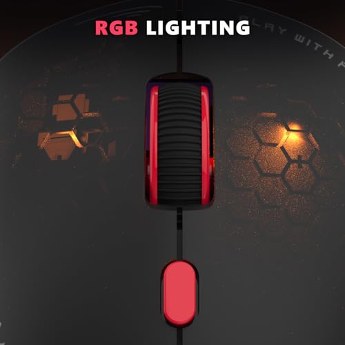 Image of EvoFox Phantom Air Wireless Gaming Mouse Tri-Mode Rechargeable, 12,800 DPI, 1000Hz Polling Rate, Ultra-Lightweight 69g Design, RGB Lighting, 6 Programmable Buttons, Software Support