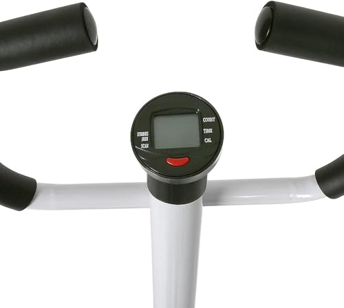 Stepper 2 in 1 con corde elastiche, schermo multifunzione, attrezzatura per il fitness a casa per gambe, braccia, glutei, supporta fino a 150 kg