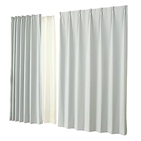 ミント【1級遮光】幅150X丈220(2枚入)(KM4048)が2組