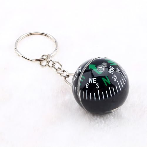 6PCS Brújula de Bola con Líquido – Herramienta de Supervivencia Pequeña 28mm para Camping, Senderismo y Mochilero, Dial Flotante con Rodamiento miniatura 3