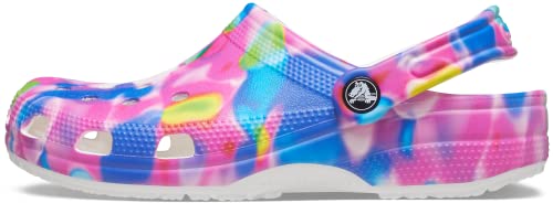 Sabot Crocs Classic Tie-Dye blanc rose chaussure pour homme femme