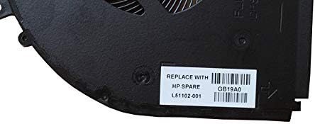 Z-one Fan Replacement for HP Pavilion X360 14-DH 14-DH1036TX Series CPU Cooling Fan 4-Wires 4-pins L51102-001