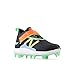New Balance Kid's Lindor V2 Baseball Shoe, Black/Neon Dragonfly, 4 M Big Kid