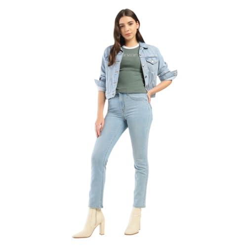 Image of Levi's Women's High Rise 724 Slim Straight Fit Jeans