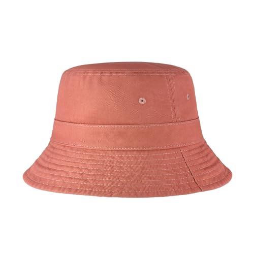 Image of Hot Summer Bucket Hat Trendy Cotton Sun Cap for Beach Golf Fishing | Breathable cotton, fun outdoor vacation style, packable boonie design for men and women