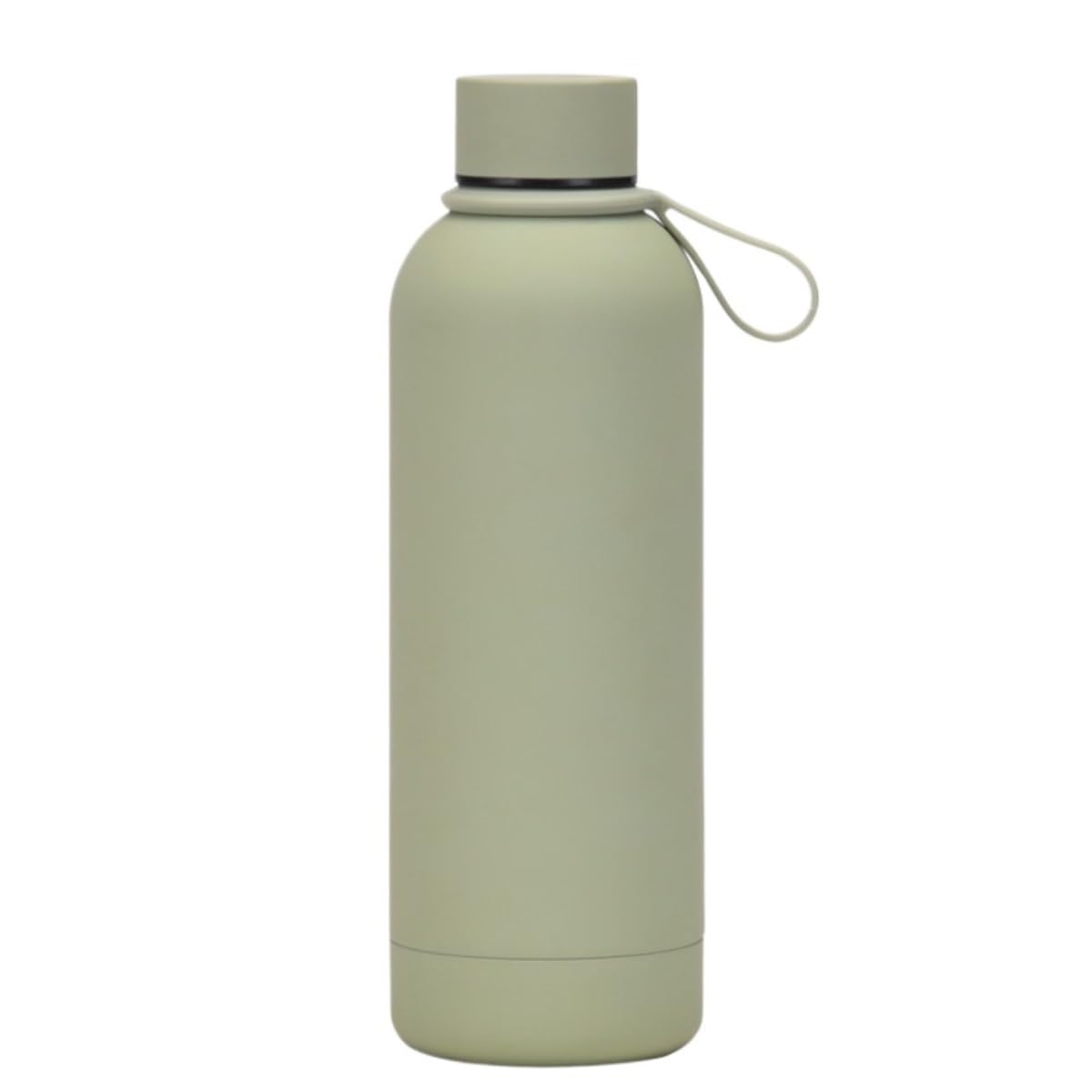 Trinkflasche Wasserflasche Edelstahl-Thermosbecher Mit Kleinem Mund, Tragbarer Griff, Outdoor-Sport-Wasserflasche Trinkflasche Fitness(Grün)