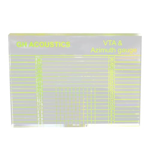 Alineación del cartucho del brazo fonocaptor: medición tocadiscos de alta definición, 2,59 * 1,88 pulgadas. Transportador de alineación de cartuchos de con plataforma giratoria | Transporta