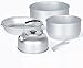 Rcsinway Kit de cuisine de camping en aluminium pour l'extérieur - Bouilloire d'eau, poêle, casserole, voyage, randonnée, pique-nique, barbecue - Sans couche