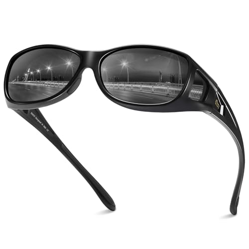 DUCO SURLUNETTES SOLAIRES POLARISÉES course à pied, cyclisme, tennis, conduite, sport et loisirs - Pour hommes et femmes - Protection anti UV 400 8953 (M -...