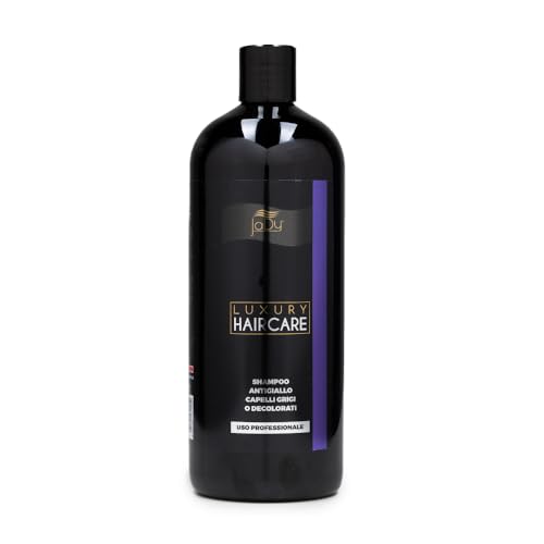 JADY Luxury - Champú antiamarillo, 1000 ml, tonalizante profesional para cabellos rubios fríos, decolorados y blancos, delicado con el cuero cabelludo