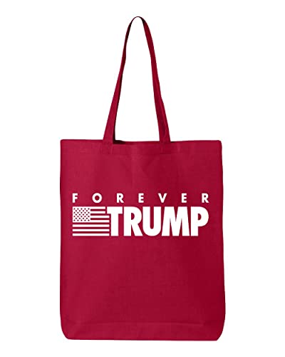 shop4ever Forever Trump 45th US President Eco Cotton Tote Reusable Shopping Bag