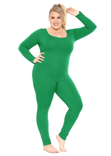 Image of STRETCH IS COMFORT Womens Plus Size Tank Unitard Athletic Rompers For Women