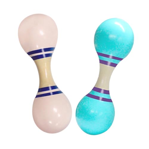 Milisten 2 Piezas Juguete Musical Instrumento Musical Para Bebé Trompeta De Juguete Juguetes Montessori Maraca De Juguete Maracas De Madera Para Musica Maracas Arena