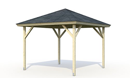 ITALFROM Cenador de Madera Pergola Enrejado tettoia Pabellones de Madera de jardín  mq7,8