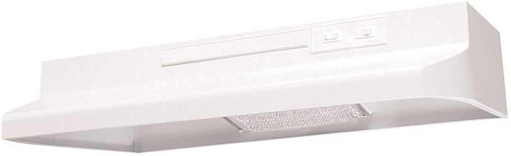Air King AV1303 Advantage Convertible Under Cabinet Range Hood with 2-Speed Blower and 180-CFM, 7.0-Sones, 30-Inch Wide, White Finish