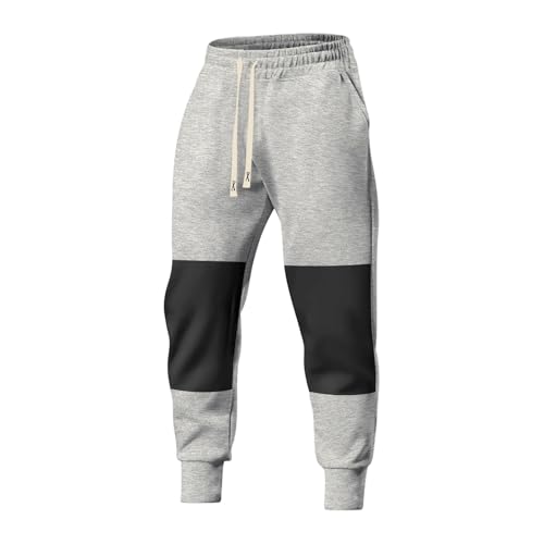 Men's Jogging Sweatpants Cotton Drawstring Loose Fit Joggers Pants Athletic with Pockets, S-3XL3