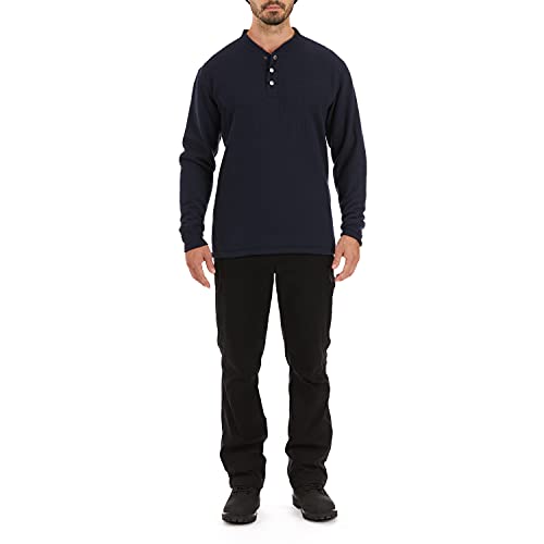 Image of Smith's Workwear Men's Sherpa Bonded Thermal Henley Pullover