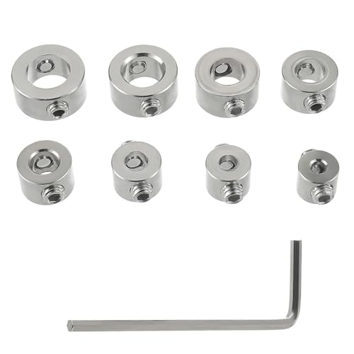 Colliers De Butée De Foret En Alliage De Zinc, Matiques De Butée De Profondeur Avec Joint Hexagonal, Type Ouvert, 6mm, 8mm, 10mm, 3 Pièces
