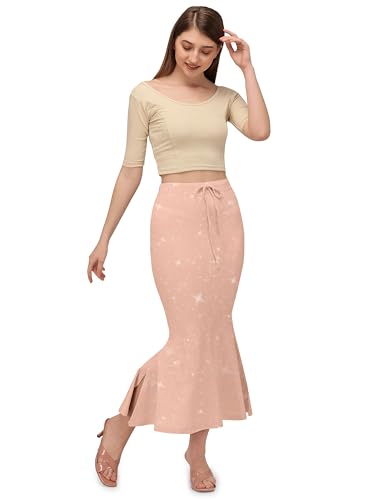 Image of Mehrang Stretchable Shimmer Saree Shapewear Petticoat for Women, Skirts for Women,Shape Wear Dress for Saree