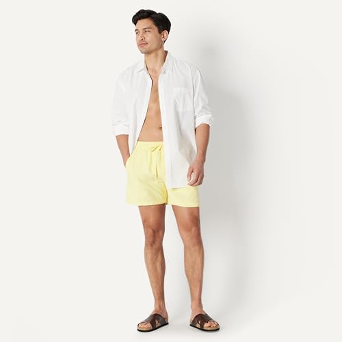 Image of Amazon Essentials Men's Swim Trunks with Mesh Lining, Pockets, Drawstring Closure