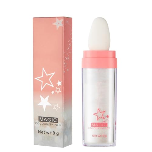 JINGLING Resaltador de maquillaje para la cara | Polvo iluminador de maquillaje de cara Shine Face | Multifuncional, seguro y duradero maquillaje para cara, cabello, clavícula, piernas, hombros y