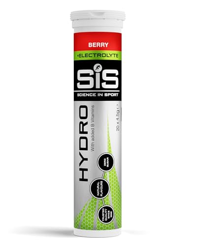 Science in Sport HYDRO comprimidos de 20 uds. Frutos del bosque - Comprimidos de electrolitos,...