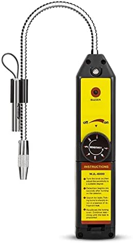 Wale&Morn WJL-6000 Freon Leak Detector with Indicator Light for Halogen Gas Leakage, Air Condition Refrigerant Sniff Leak Detector HVAC R22 R410A R134A R290 R600A R1234yf CFCs HCFCs HFCs HC HFO
