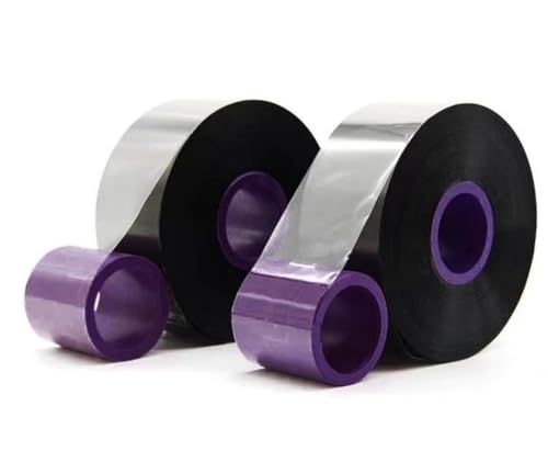 Black Wax Resin General/Premium Grade TTO Thermal Transfer Ribbon Near Edge for Printers Food Packaging Date Printing. (33mm*600m Ink in 3 Rolls)