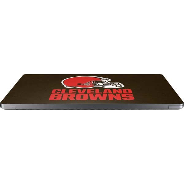 Skinit Laptop Decal Skin Compatible with Universal Laptop 14in (11.4 x 8.2in) - Officially Licensed NFL Cleveland Browns Distressed Design